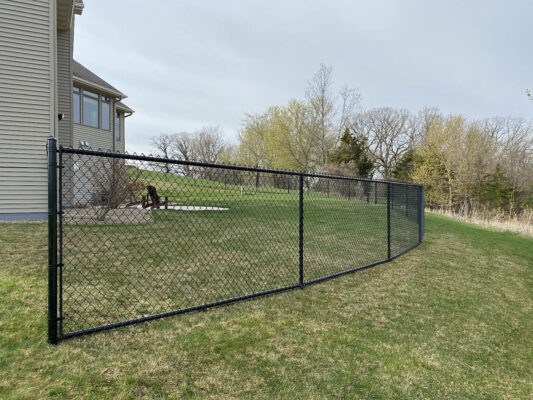 Black Chain-link Fence