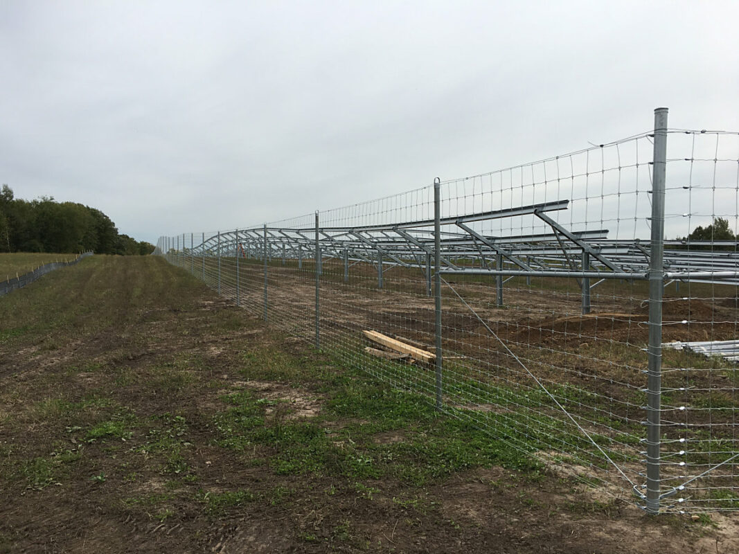 Steel Deer Fence - Solar Site